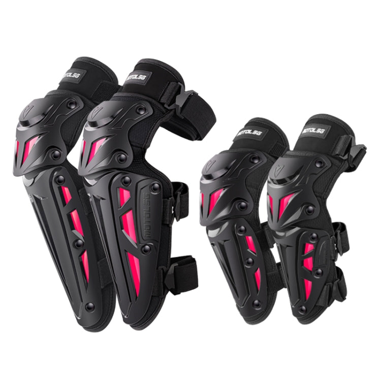 Motolsg MT-05 Motorcycle Bicycle Riding Protective Gear 4 in 1 Elbow Pads(Pink) - free shipping - PMC TechLife - Order now!