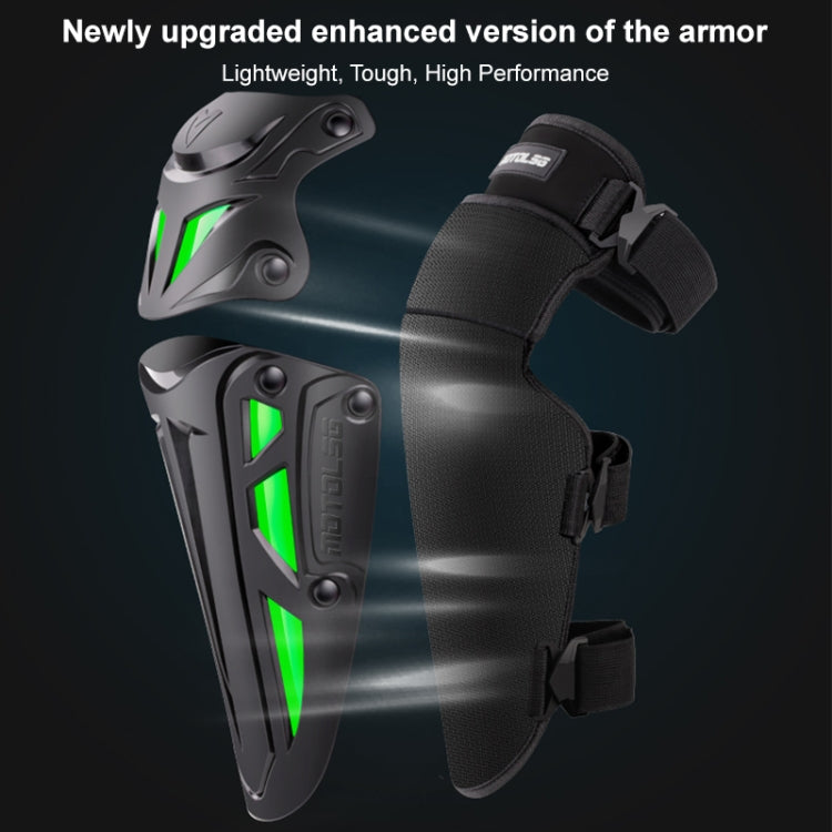 Motolsg MT-05 Motorcycle Bicycle Riding Protective Gear 2 in 1 Knee Pads(Green) - free shipping - PMC TechLife - Order now!