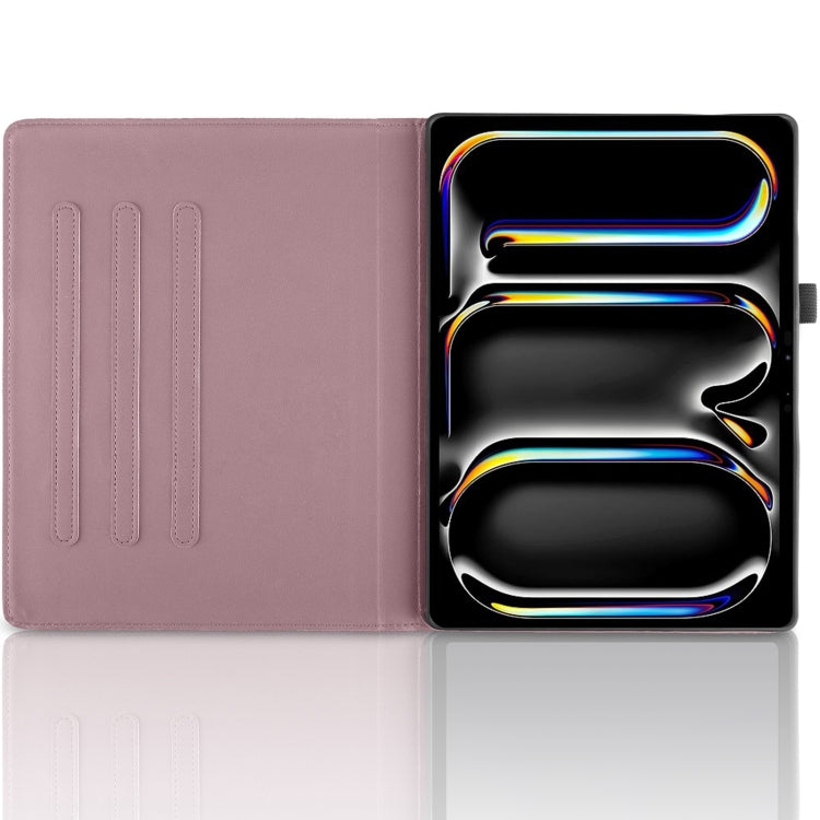 For iPad Pro 13 2024 Tree Life Embossed Rotation Leather Smart Tablet Case(Rose Gold) - iPad Pro 13 2024 Cases by PMC TechLife | Online Shopping South Africa | PMC TechLife | Buy Now Pay Later Mobicred