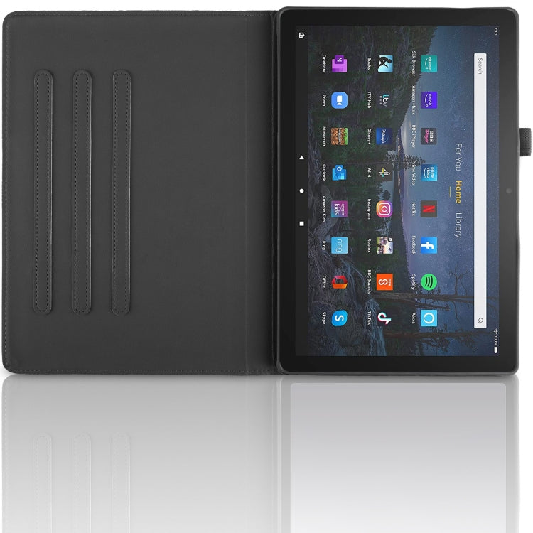 For Amazon Kindle Fire HD8 2022 / 2020 Tree Life Embossed Rotation Leather Tablet Case(Black) - Amazon by PMC TechLife | Online Shopping South Africa | PMC TechLife | Buy Now Pay Later Mobicred