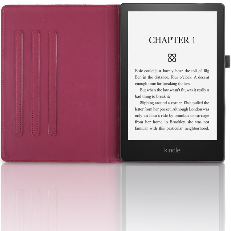 For Amazon Kindle Paperwhite 5 Tree Life Embossed Rotation Leather Smart Tablet Case(Red) - Amazon by PMC TechLife | Online Shopping South Africa | PMC TechLife | Buy Now Pay Later Mobicred