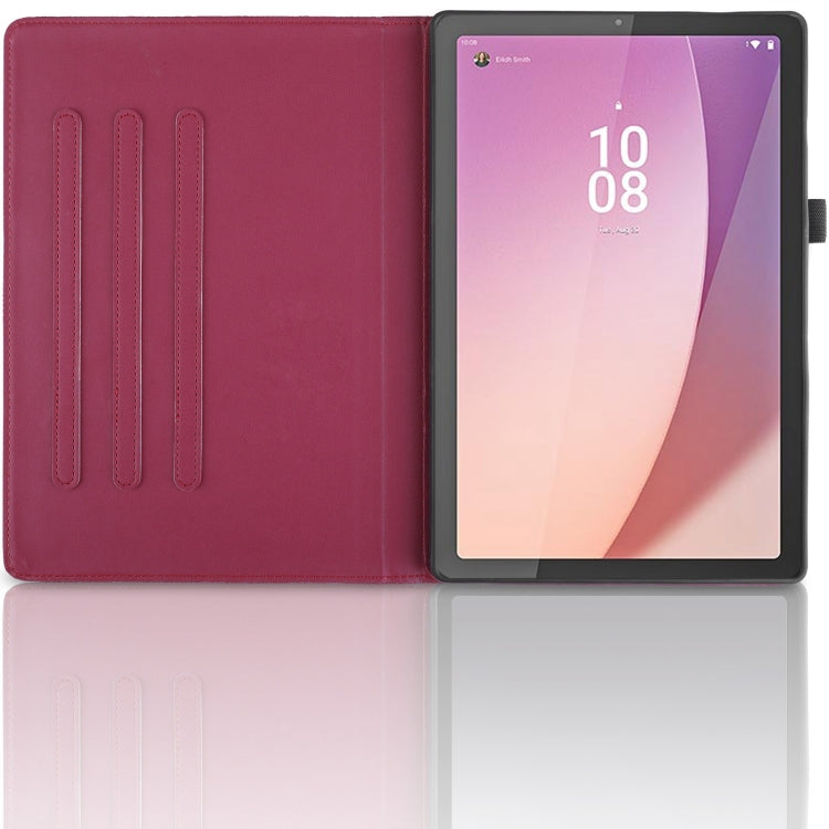 For Lenovo Tab M9 Tree Life Embossed Rotation Leather Tablet Case(Red) - Lenovo by PMC TechLife | Online Shopping South Africa | PMC TechLife | Buy Now Pay Later Mobicred