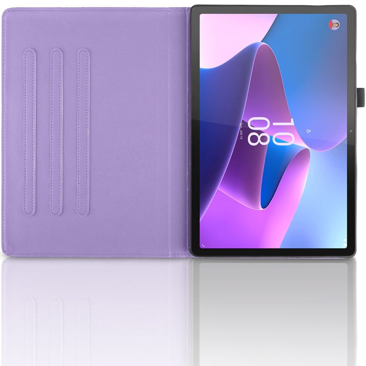 For Lenovo Tab P11 Pro 2nd / Xiaoxin Pad 11 Pro Tree Life Embossed Rotation Leather Tablet Case(Purple) - Lenovo by PMC TechLife | Online Shopping South Africa | PMC TechLife | Buy Now Pay Later Mobicred