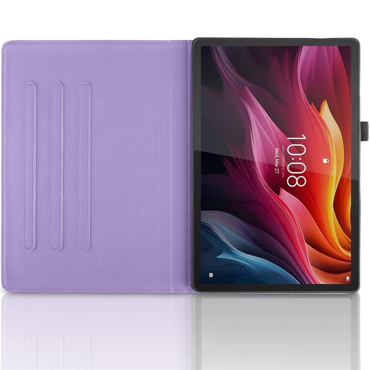 For Lenovo Tab P12 / Xiaoxin Pad Pro 12.7 2025 Tree Life Embossed Rotation Leather Tablet Case(Purple) - Lenovo by PMC TechLife | Online Shopping South Africa | PMC TechLife | Buy Now Pay Later Mobicred