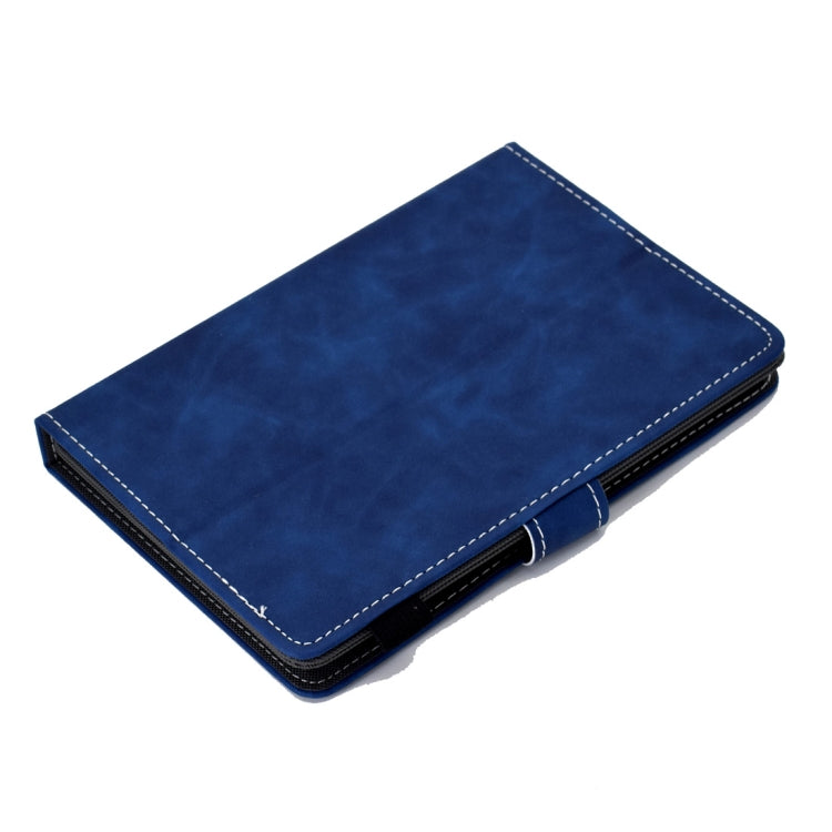 For 10 inch Tablet PC Universal Cowhide Texture Horizontal Flip Leather Case with Holder & Card Slots & Pen Slot(Blue) - 8 inch by PMC TechLife | Online Shopping South Africa | PMC TechLife | Buy Now Pay Later Mobicred