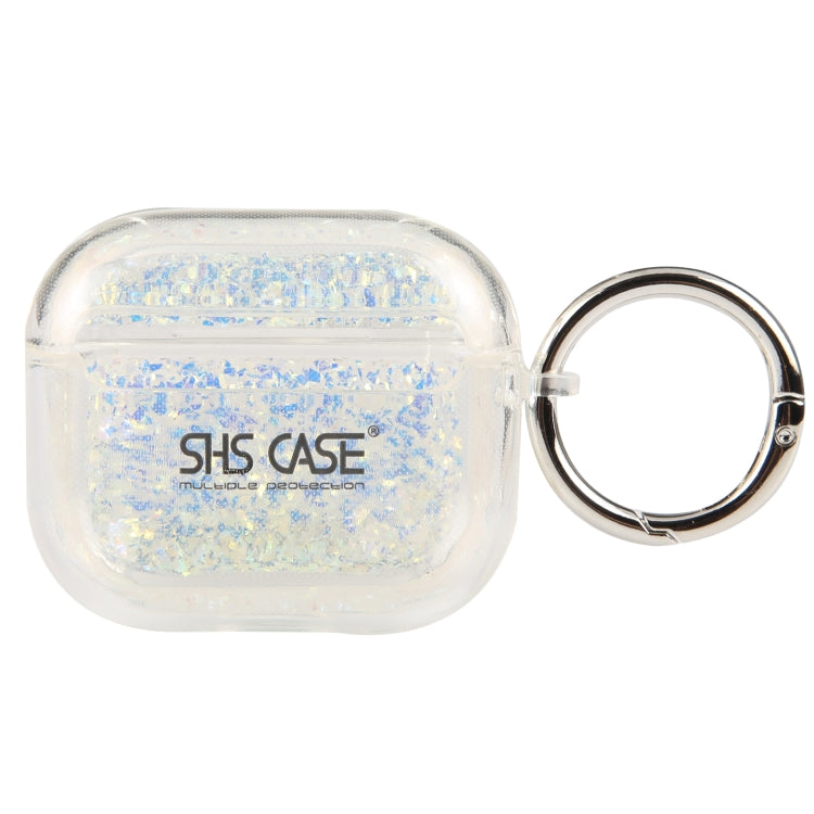 For AirPods Pro 2 Flash Diamond Epoxy Bluetooth Earphone Protective Case(White) - For AirPods Pro 2 by PMC Jewellery | Online Shopping South Africa | PMC Jewellery | Buy Now Pay Later Mobicred