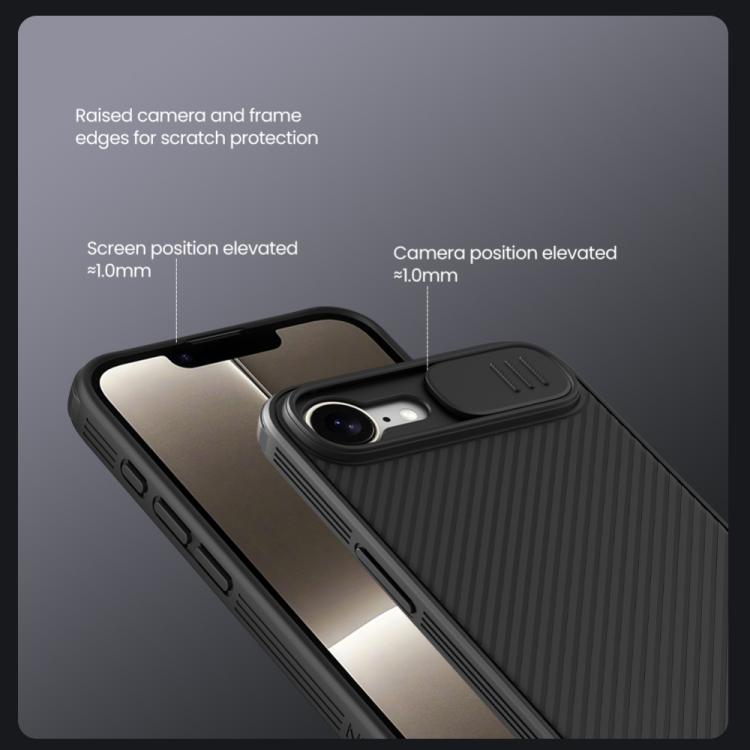 For iPhone 16e NILLKIN CamShield Pro PC Phone Case(Blue) - iPhone 16e Cases by NILLKIN | Online Shopping South Africa | PMC TechLife | Buy Now Pay Later Mobicred