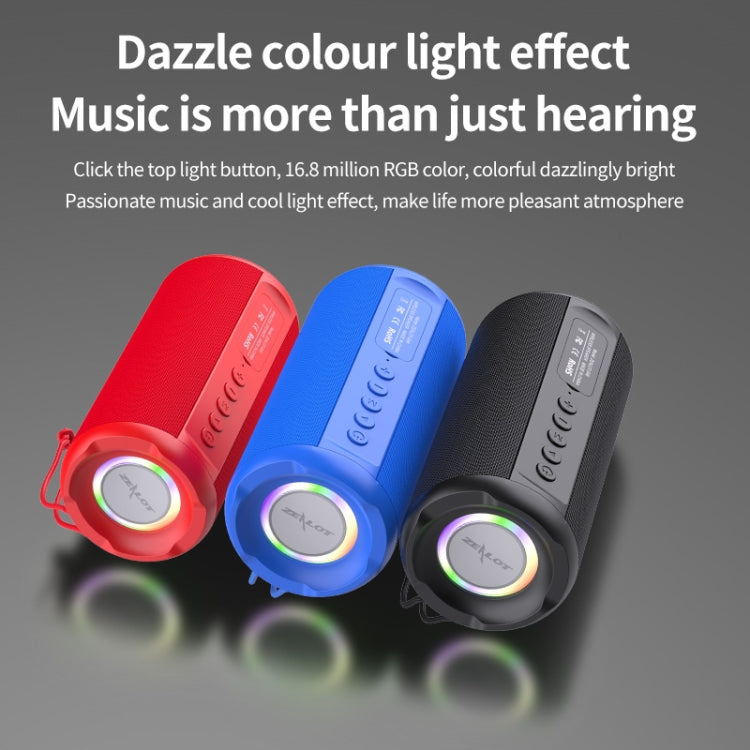 Zealot S46 TWS Portable Wireless Bluetooth Speaker with Colorful Light(Black) - free shipping - PMC Jewellery - Order now!