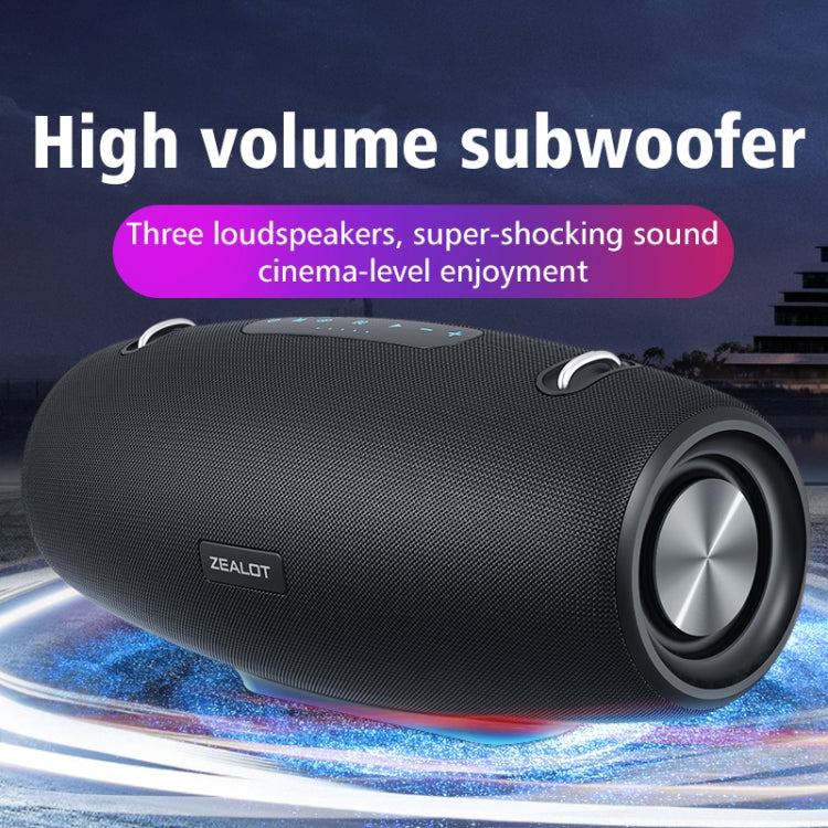 Zealot S67 60W High Power Portable Wireless Bluetooth Speaker(Black) - free shipping - PMC Jewellery - Order now!