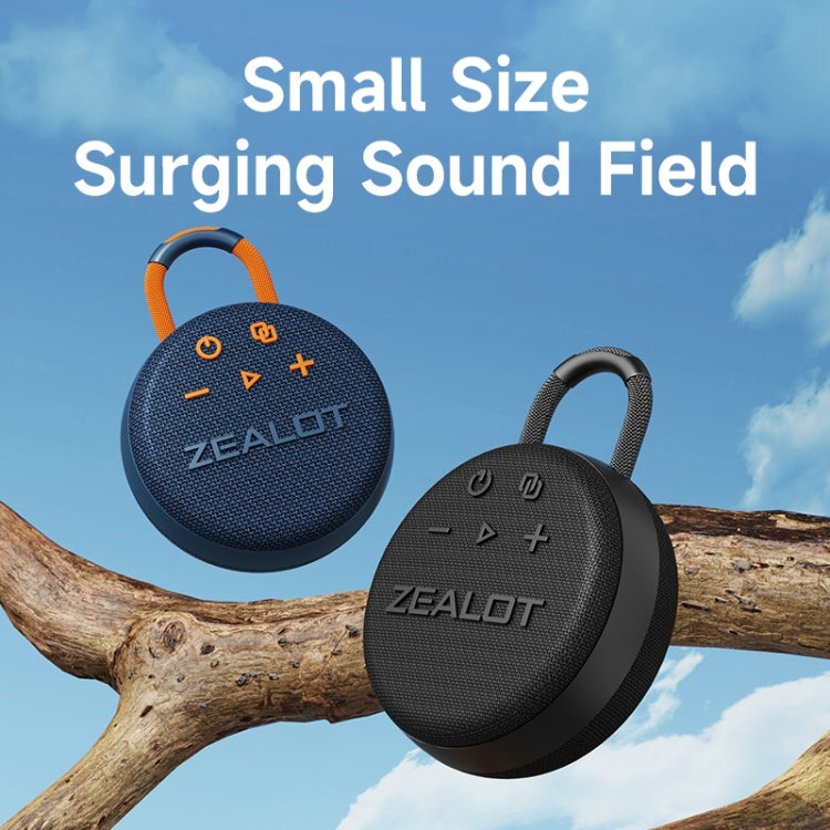 Zealot S77 IPX7 Waterproof Portable Wireless Bluetooth Speaker(Black) - free shipping - PMC Jewellery - Order now!