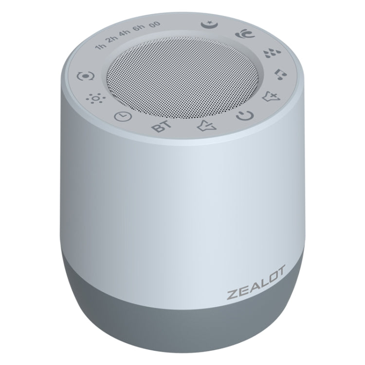Zealot Z6 3 in 1 White Noise Sleep Aid Bluetooth Speaker with Night Light Function(White) - free shipping - PMC Jewellery - Order now!