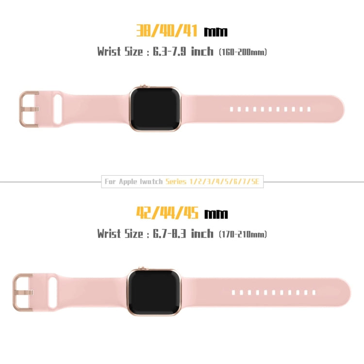 For Apple Watch Series 8 41mm Pin Buckle Silicone Watch Band(Pink) - free shipping - PMC TechLife - Order now!