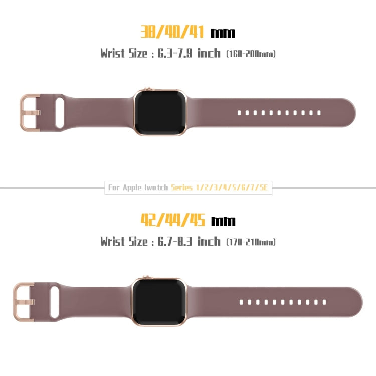 For Apple Watch Series 7 45mm Pin Buckle Silicone Watch Band(Smoked Purple) - free shipping - PMC TechLife - Order now!