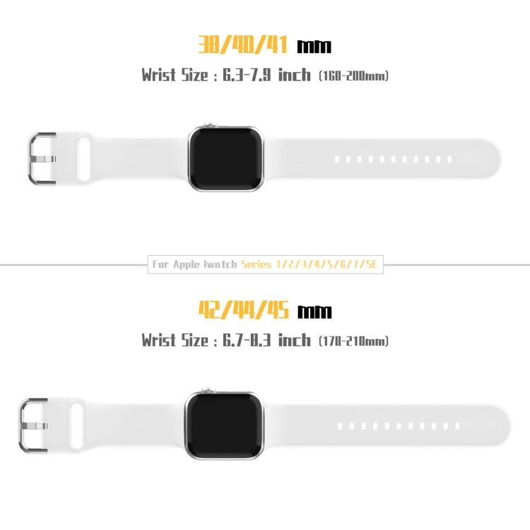 For Apple Watch SE 40mm Pin Buckle Silicone Watch Band(White) - free shipping - PMC TechLife - Order now!