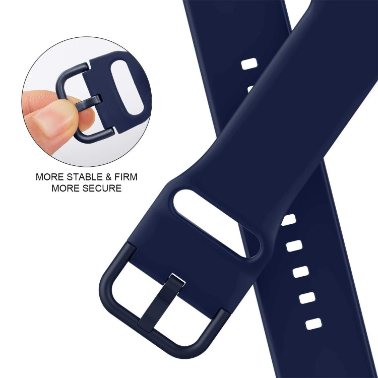 For Apple Watch SE 40mm Pin Buckle Silicone Watch Band(Midnight Blue) - free shipping - PMC TechLife - Order now!