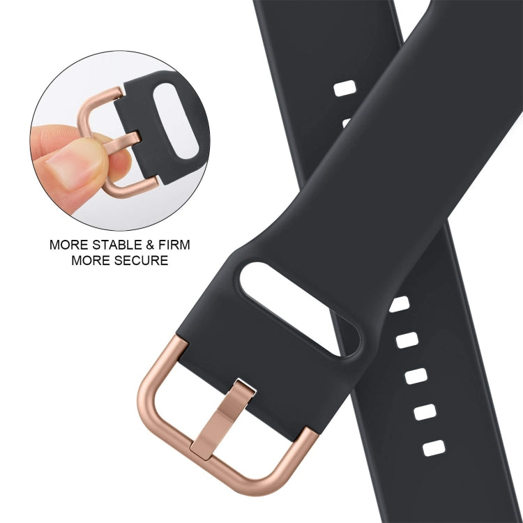 For Apple Watch SE 44mm Pin Buckle Silicone Watch Band(Dark Grey) - free shipping - PMC TechLife - Order now!