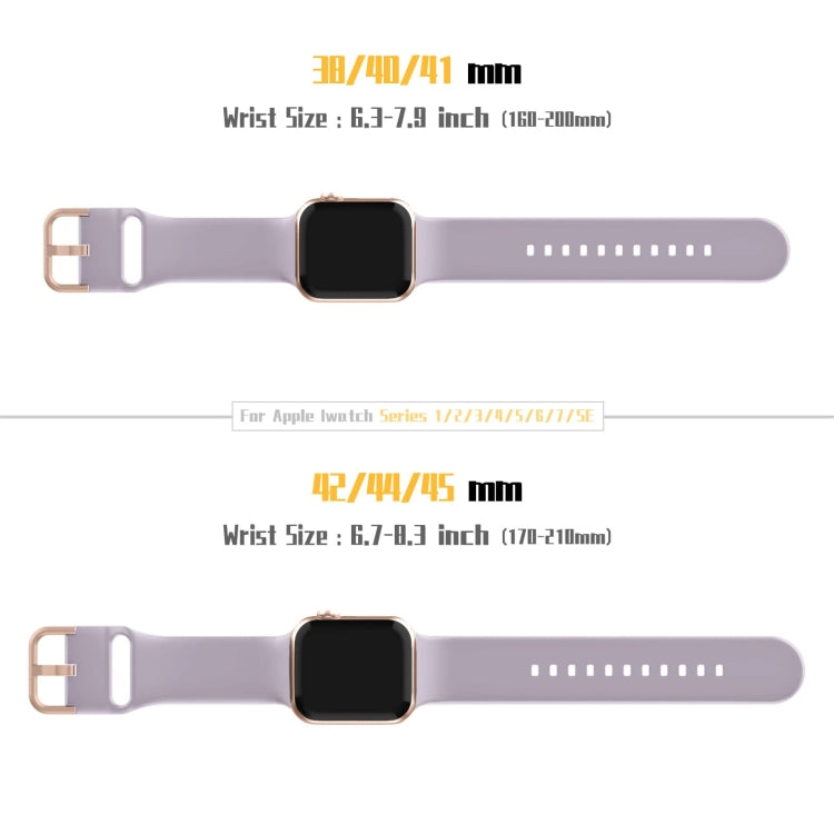 For Apple Watch Series 6 40mm Pin Buckle Silicone Watch Band(Baby Purple) - free shipping - PMC TechLife - Order now!