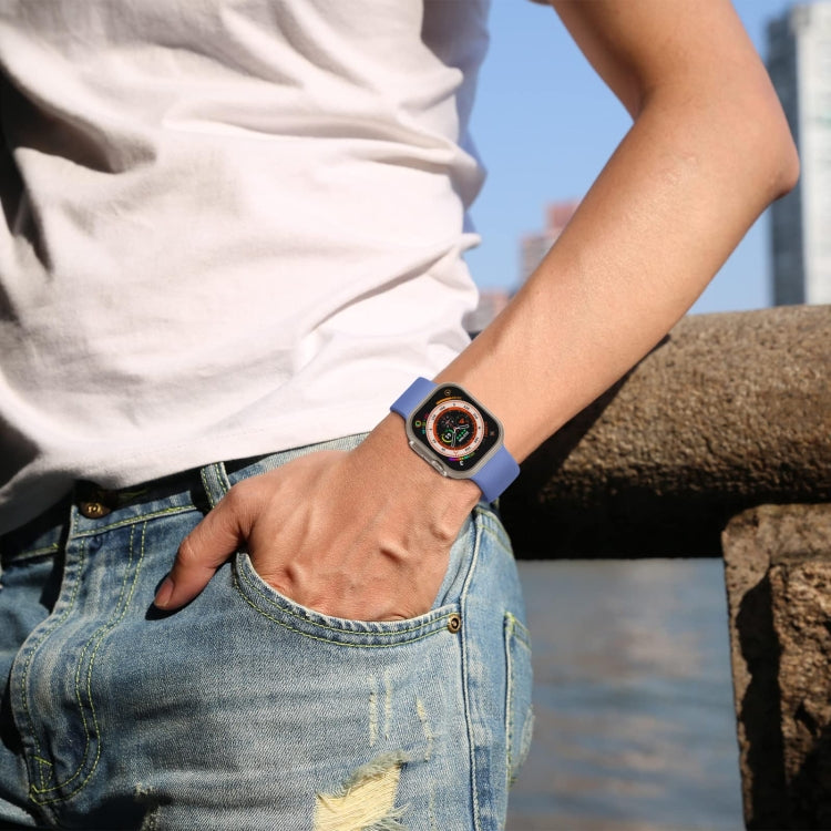 For Apple Watch Series 6 40mm Pin Buckle Silicone Watch Band(Cyan Blue) - free shipping - PMC TechLife - Order now!