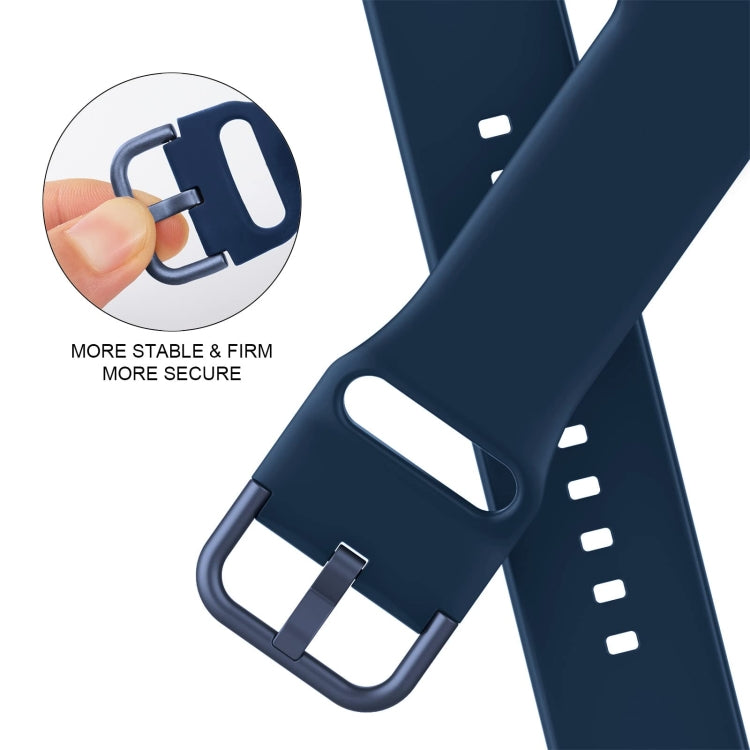 For Apple Watch Series 6 44mm Pin Buckle Silicone Watch Band(Abyss Blue) - free shipping - PMC TechLife - Order now!