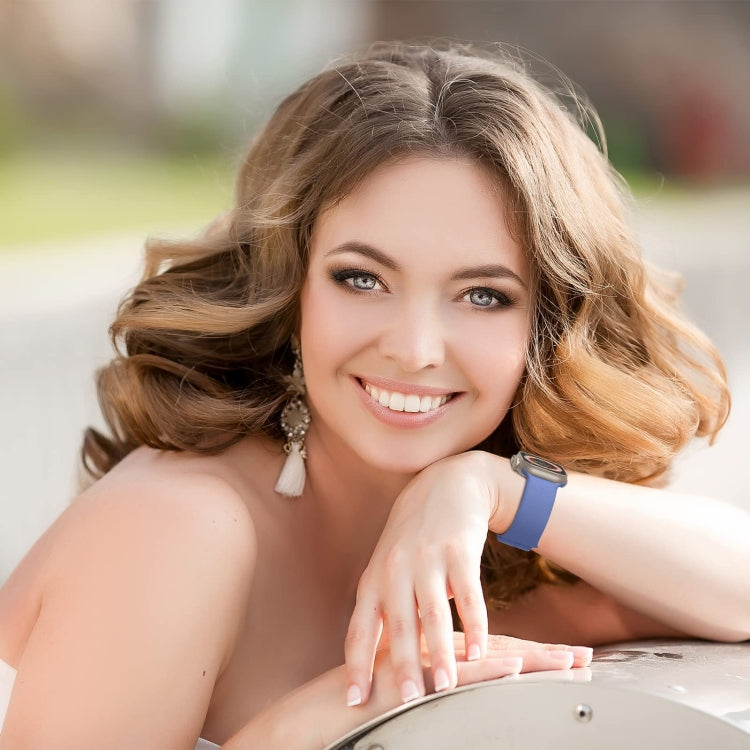 For Apple Watch Series 5 44mm Pin Buckle Silicone Watch Band(Cyan Blue) - free shipping - PMC TechLife - Order now!