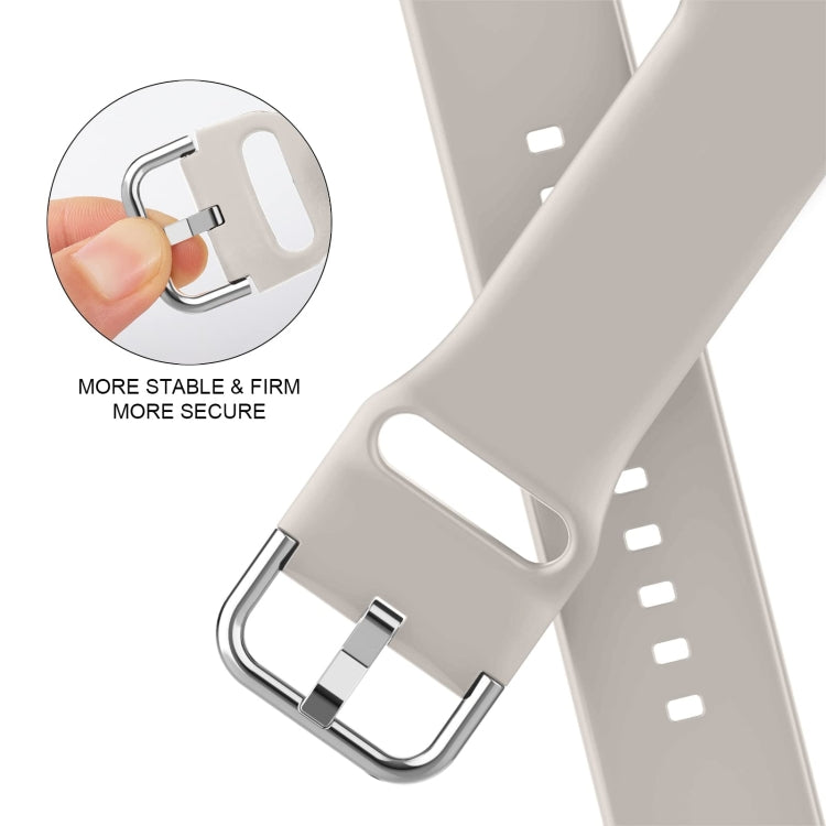 For Apple Watch Series 5 40mm Pin Buckle Silicone Watch Band(Starlight) - free shipping - PMC TechLife - Order now!