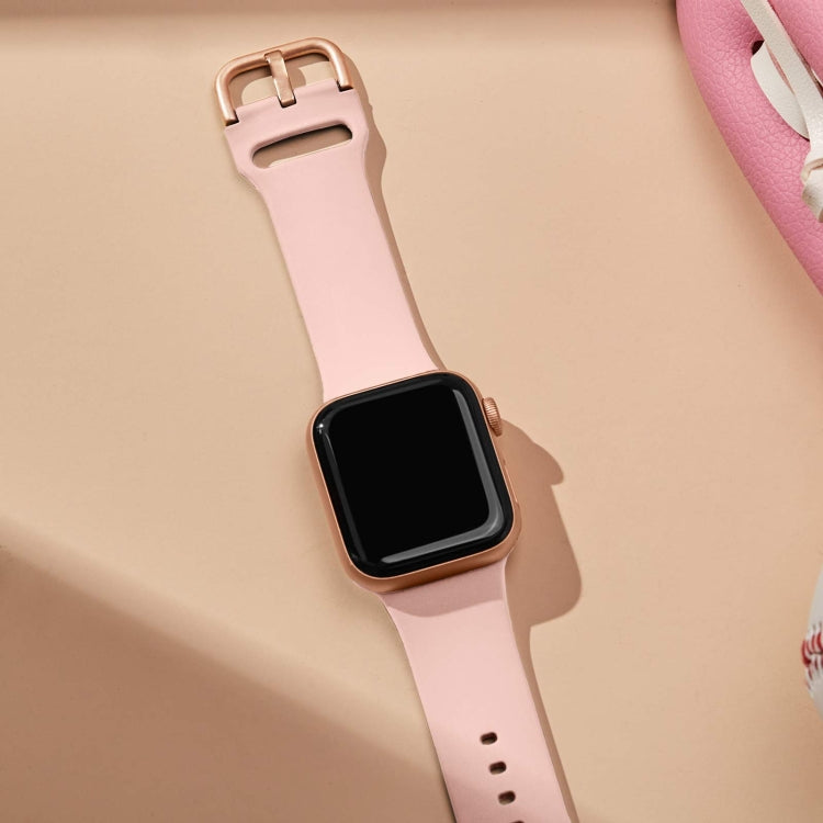 For Apple Watch Series 4 40mm Pin Buckle Silicone Watch Band(Pink) - free shipping - PMC TechLife - Order now!