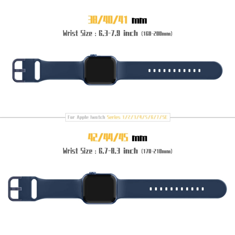 For Apple Watch Series 3 42mm Pin Buckle Silicone Watch Band(Abyss Blue) - free shipping - PMC TechLife - Order now!