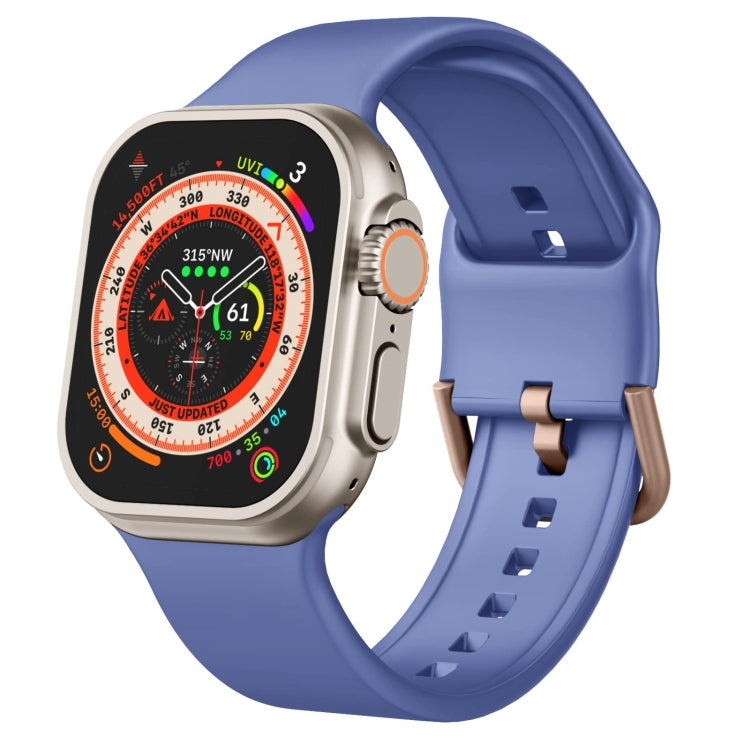 For Apple Watch Series 3 42mm Pin Buckle Silicone Watch Band(Cyan Blue) - free shipping - PMC TechLife - Order now!