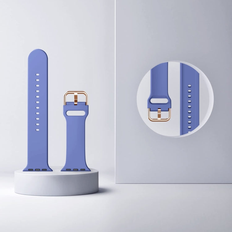 For Apple Watch Series 2 42mm Pin Buckle Silicone Watch Band(Cyan Blue) - free shipping - PMC TechLife - Order now!