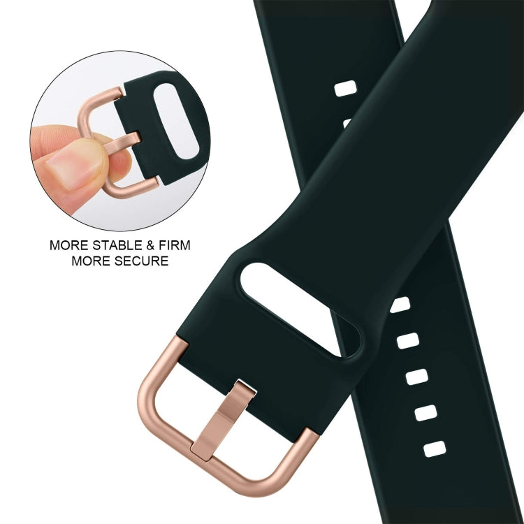 For Apple Watch Series 2 42mm Pin Buckle Silicone Watch Band(Dark Green) - free shipping - PMC TechLife - Order now!