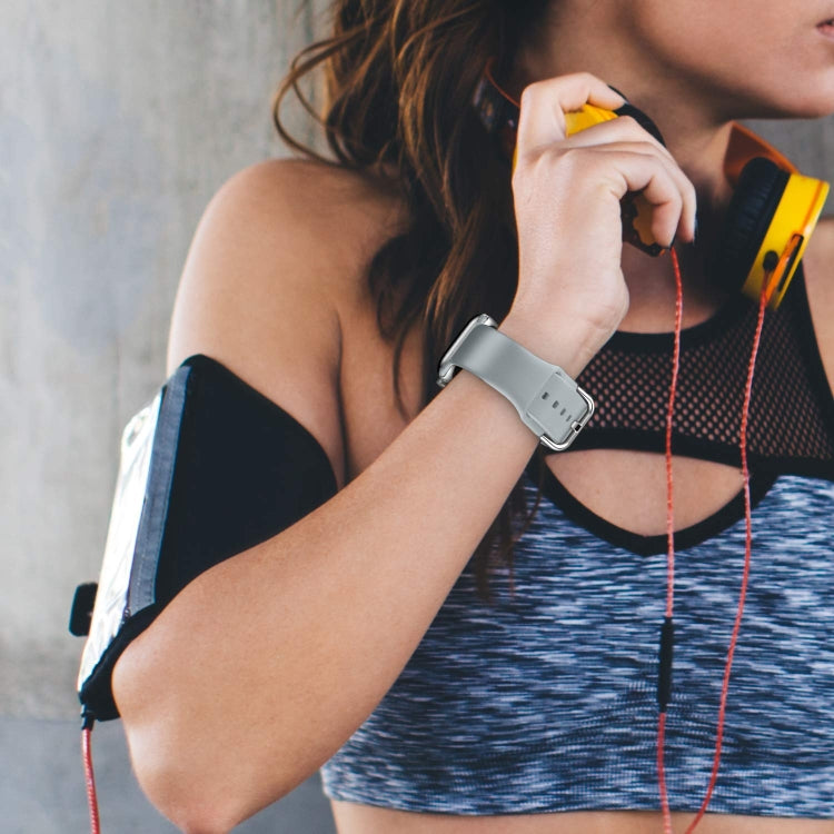 For Apple Watch Series 2 38mm Pin Buckle Silicone Watch Band(Light Grey) - free shipping - PMC TechLife - Order now!