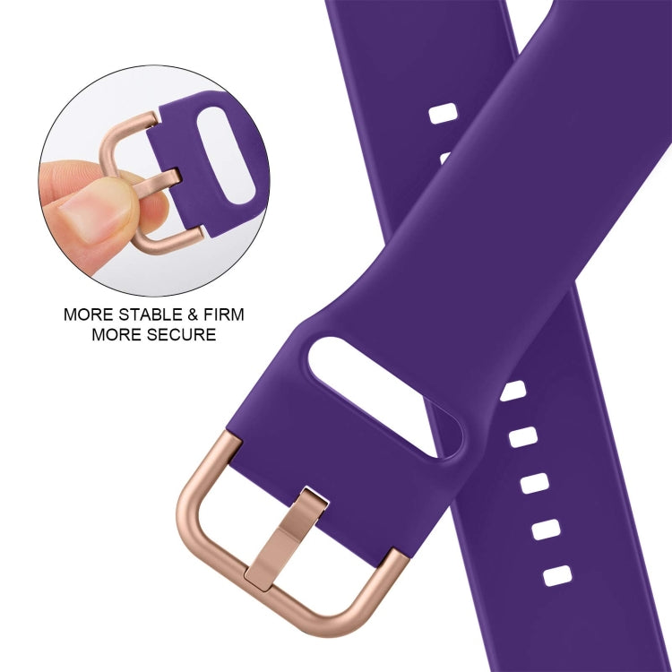 For Apple Watch 42mm Pin Buckle Silicone Watch Band(Purple) - free shipping - PMC TechLife - Order now!