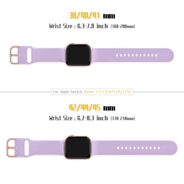 For Apple Watch 42mm Pin Buckle Silicone Watch Band(Lavender) - free shipping - PMC TechLife - Order now!