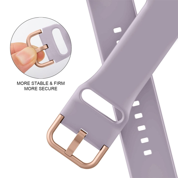 For Apple Watch 38mm Pin Buckle Silicone Watch Band(Baby Purple) - free shipping - PMC TechLife - Order now!