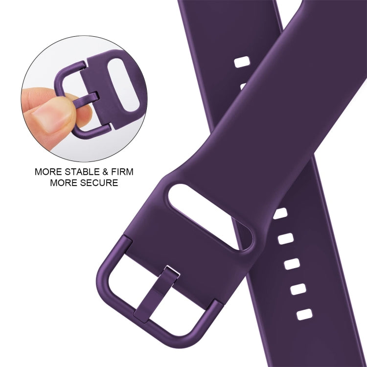 For Apple Watch 38mm Pin Buckle Silicone Watch Band(Dark Purple) - free shipping - PMC TechLife - Order now!