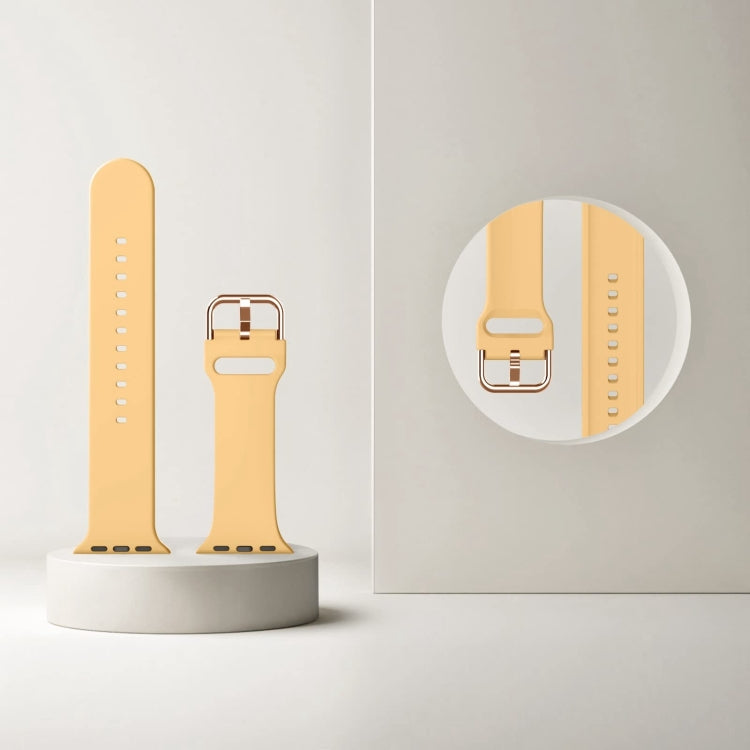 For Apple Watch Ultra 2 49mm Pin Buckle Silicone Watch Band(Light Orange) - free shipping - PMC TechLife - Order now!