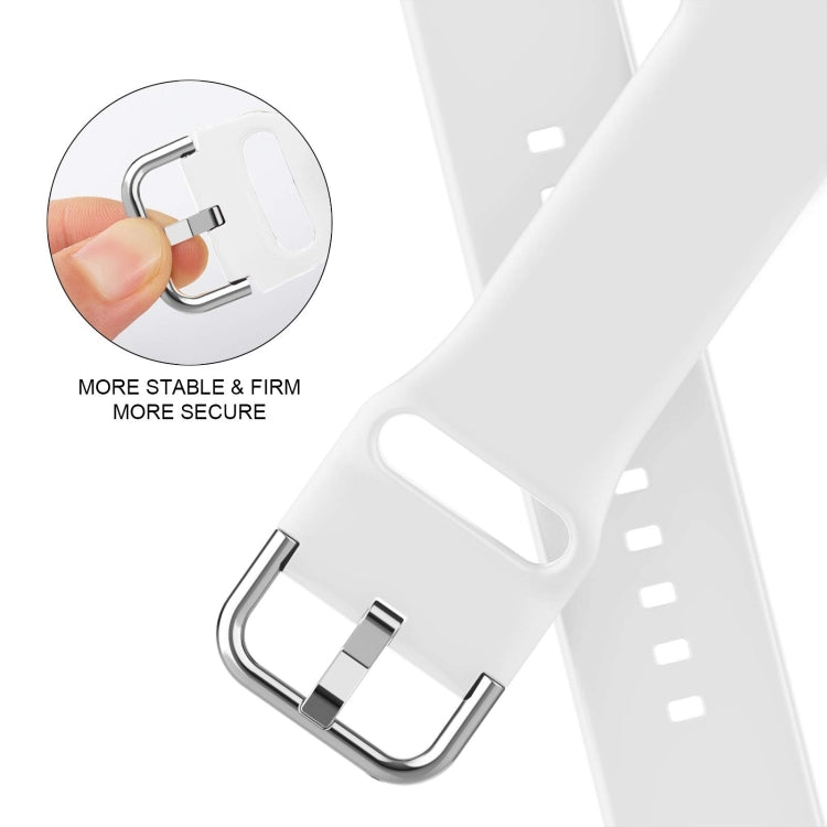 For Apple Watch Series 9 41mm Pin Buckle Silicone Watch Band(White) - free shipping - PMC TechLife - Order now!