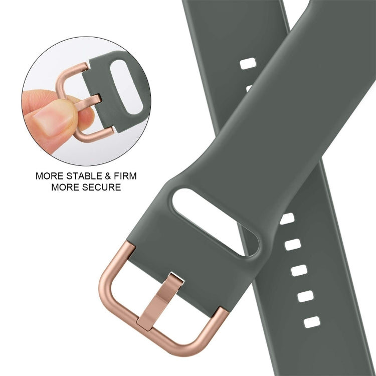 For Apple Watch SE 2023 40mm Pin Buckle Silicone Watch Band(Olive) - free shipping - PMC TechLife - Order now!