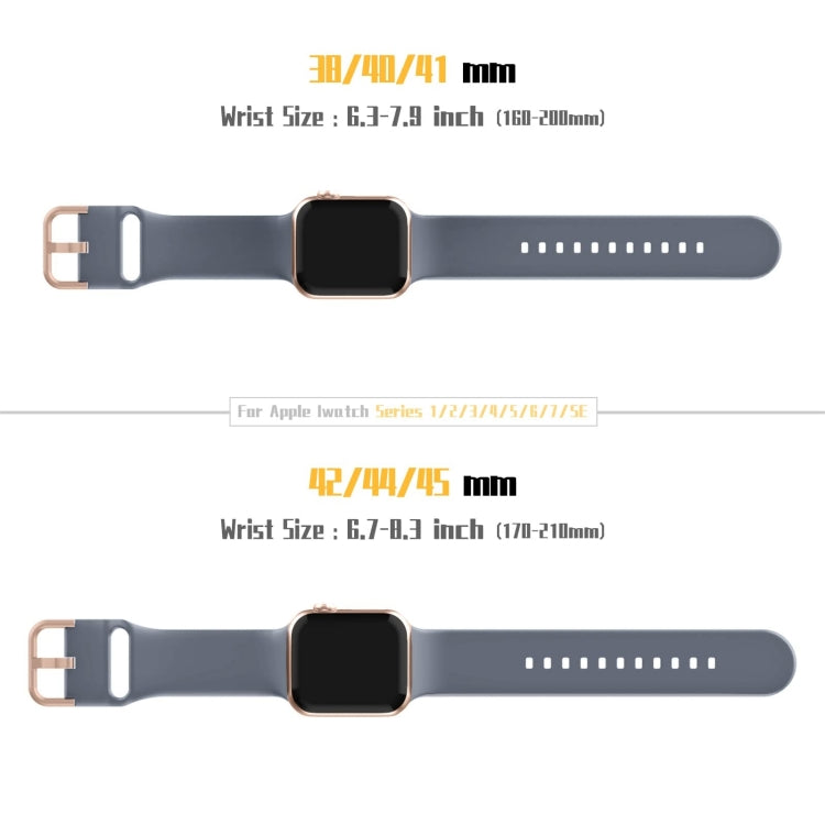 For Apple Watch SE 2023 40mm Pin Buckle Silicone Watch Band(Blue Grey) - free shipping - PMC TechLife - Order now!