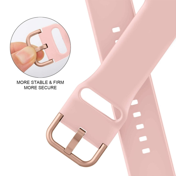 For Apple Watch Series 10 46mm Pin Buckle Silicone Watch Band(Pink) - free shipping - PMC TechLife - Order now!
