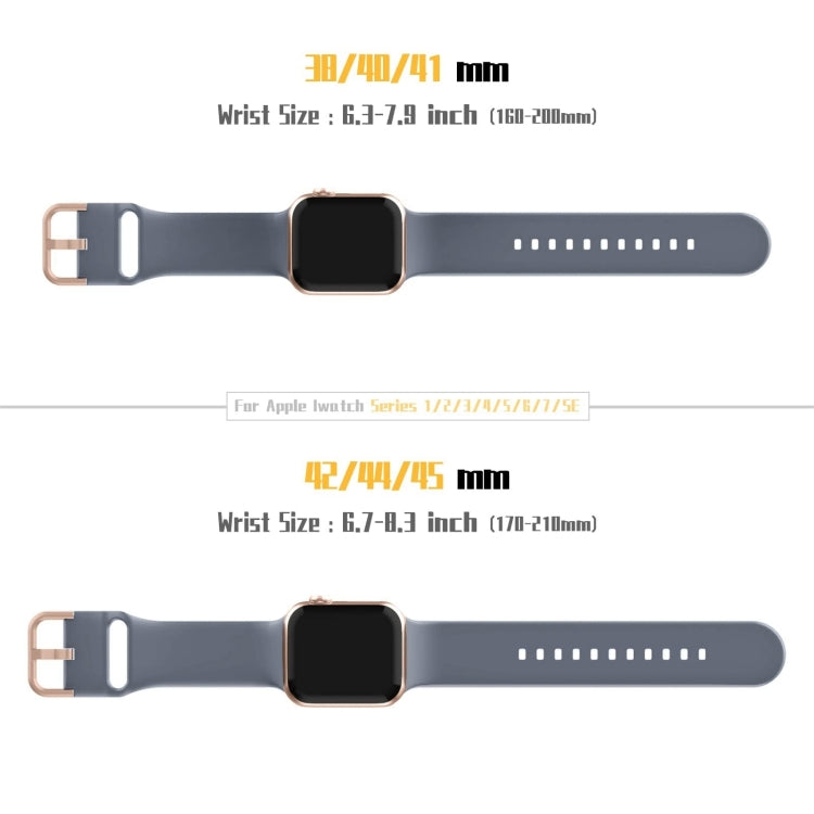 For Apple Watch Series 10 42mm Pin Buckle Silicone Watch Band(Blue Grey) - free shipping - PMC TechLife - Order now!