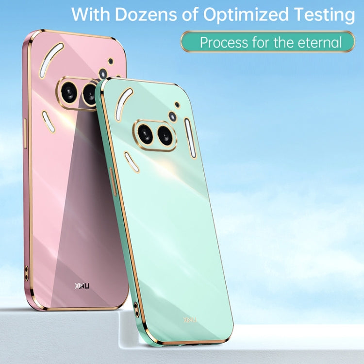 For Nothing Phone 2A XINLI Straight Edge 6D Electroplate TPU Phone Case(Black) - free shipping - PMC TechLife - Order now!