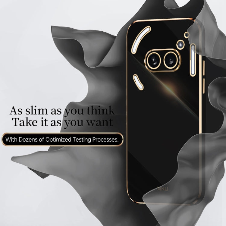For Nothing Phone 2A XINLI Straight Edge 6D Electroplate TPU Phone Case(Mint Green) - Nothing Cases by XINLI | Online Shopping South Africa | PMC Jewellery | Buy Now Pay Later Mobicred