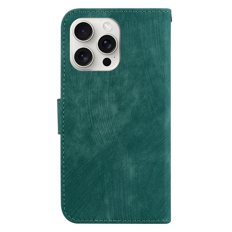 For iPhone 16 Pro Max Little Tiger Embossed Leather Phone Case(Green) - iPhone 16 Pro Max Cases by PMC TechLife | Online Shopping South Africa | PMC TechLife | Buy Now Pay Later Mobicred