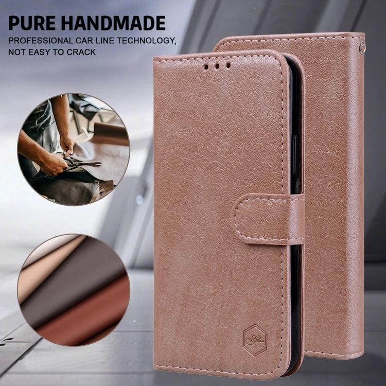 For Google Pixel 9 Skin Feeling Oil Leather Texture PU + TPU Phone Case(Champagne) - Google Cases by PMC TechLife | Online Shopping South Africa | PMC TechLife | Buy Now Pay Later Mobicred