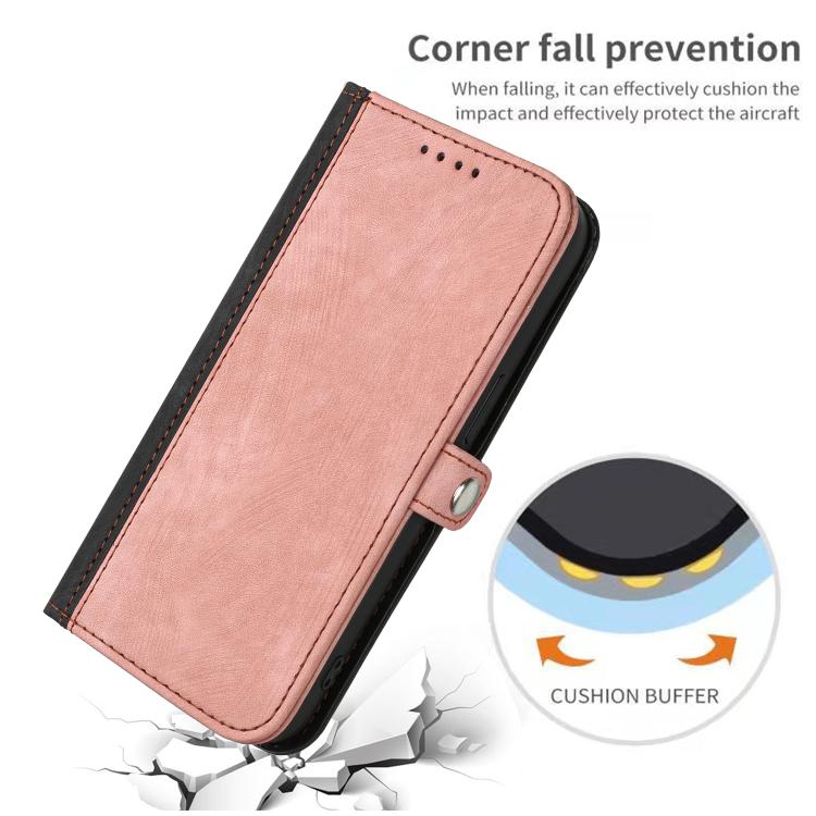 For iPhone 17 Air Side Buckle Double Fold Hand Strap Leather Phone Case(Pink) - free shipping - PMc TechLife - Order now!
