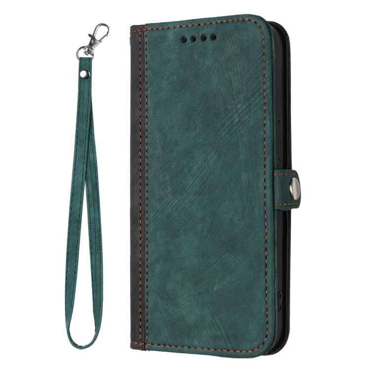For iPhone 17 Side Buckle Double Fold Hand Strap Leather Phone Case(Dark Green) - free shipping - PMc TechLife - Order now!