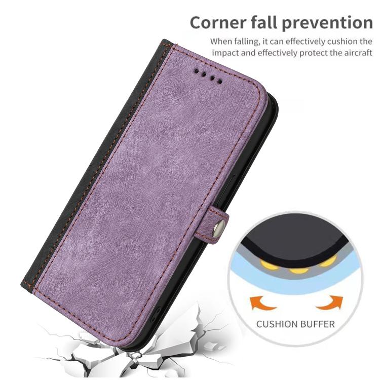 For iPhone 17 Side Buckle Double Fold Hand Strap Leather Phone Case(Purple) - free shipping - PMc TechLife - Order now!