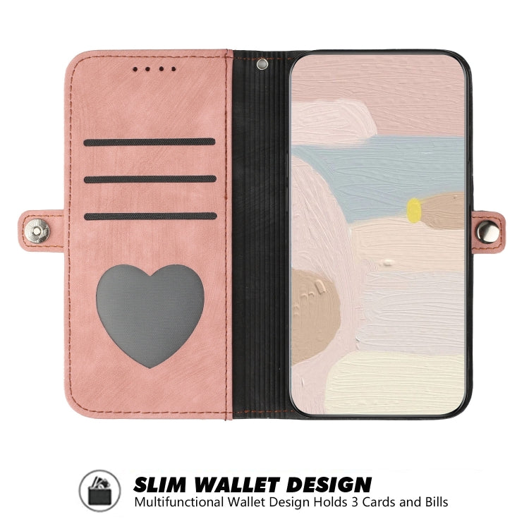 For Huawei Pura 70 Pro / Pura 70 Pro+ Side Buckle Double Fold Hand Strap Leather Phone Case(Pink) - free shipping - PMC Jewellery - Order now!