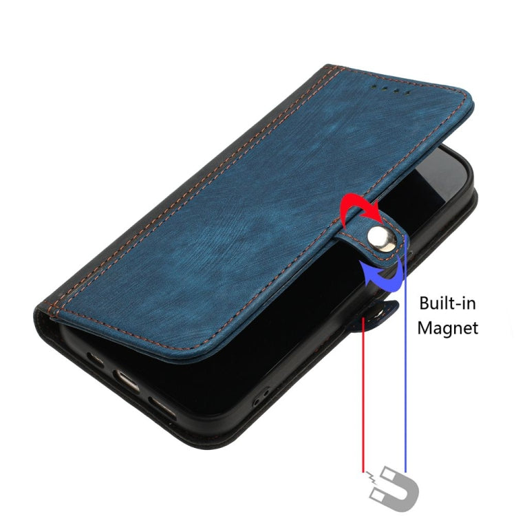 For Motorola Edge 5G 2024 Side Buckle Double Fold Hand Strap Leather Phone Case(Royal Blue) - Motorola Cases by PMC Jewellery | Online Shopping South Africa | PMC Jewellery | Buy Now Pay Later Mobicred